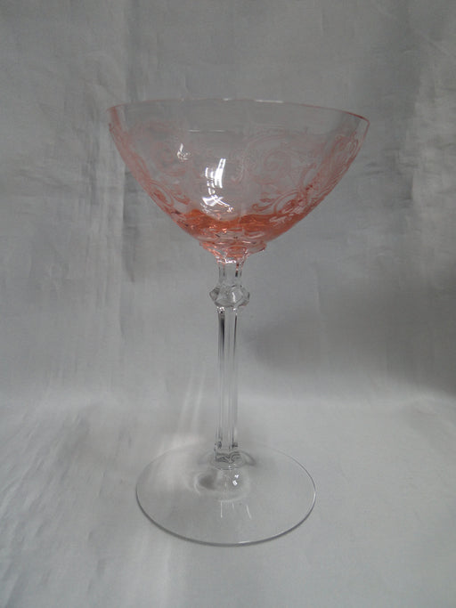 Fostoria Versailles Pink, Etched: Champagne / Tall Sherbet (s), 6" Tall