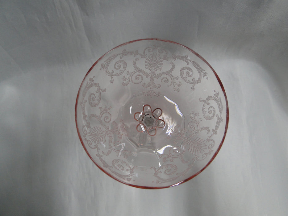 Fostoria Versailles Pink, Etched: Champagne / Tall Sherbet (s), 6" Tall