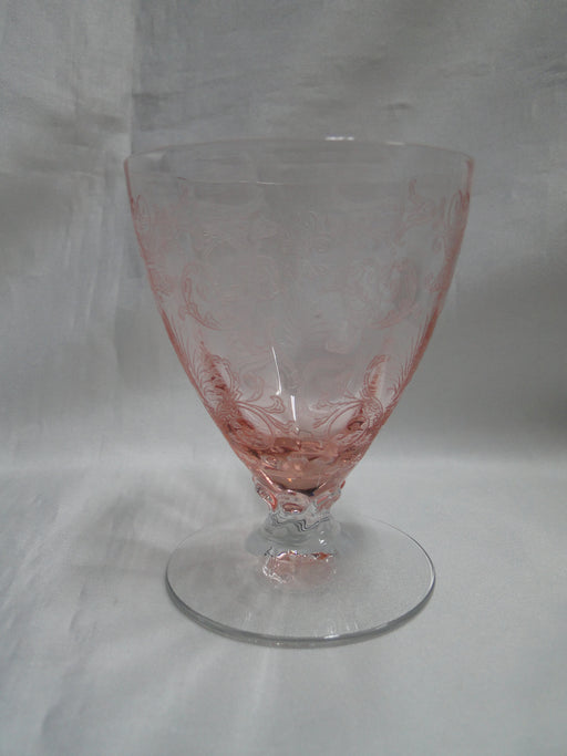 Fostoria Versailles Pink, Etched: Oyster / Fruit Cocktail (s), 3 3/4" Tall