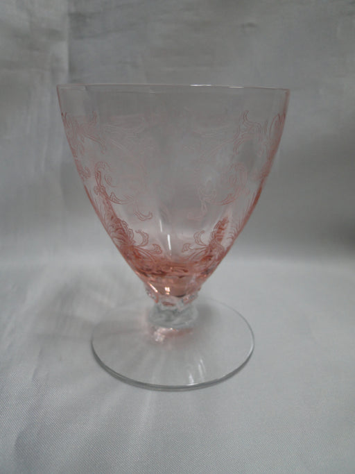 Fostoria Versailles Pink, Etched: Oyster / Fruit Cocktail (s), 3 3/4" Tall