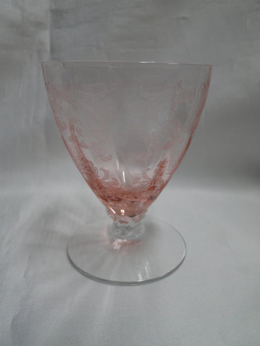 Fostoria Versailles Pink, Etched: Oyster / Fruit Cocktail (s), 3 3/4" Tall