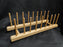 Bartelt (USA) Wooden Display Rack for Eight Plates OR Lids, 14" Long