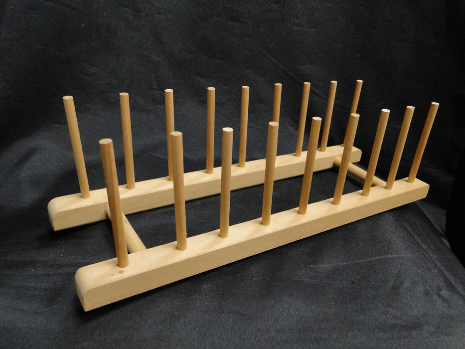 Bartelt (USA) Wooden Display Rack for Eight Plates OR Lids, 14" Long