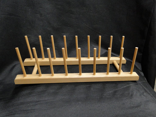 Bartelt (USA) Wooden Display Rack for Eight Plates OR Lids, 14" Long