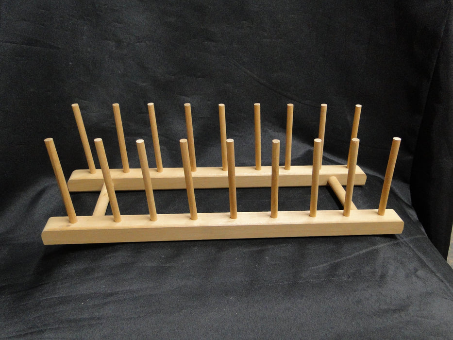 Bartelt (USA) Wooden Display Rack for Eight Plates OR Lids, 14" Long