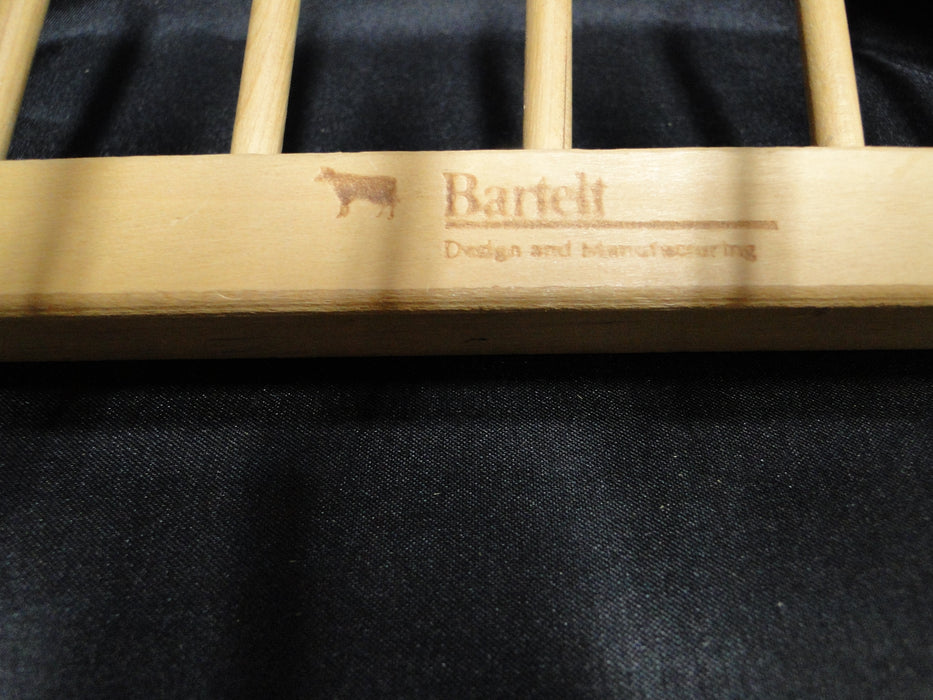 Bartelt (USA) Wooden Display Rack for Eight Plates OR Lids, 14" Long