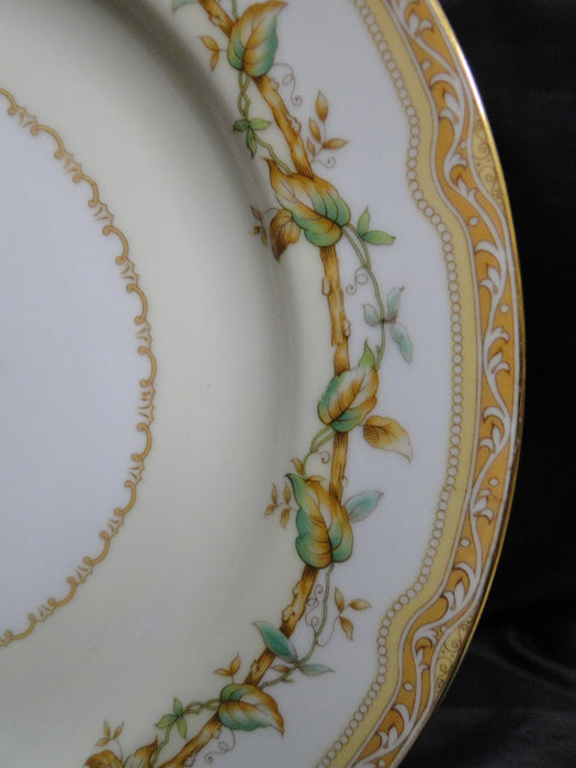 Noritake Olympia, 680, Yellow & Green Leaves: Dinner Plate, 10", As Is