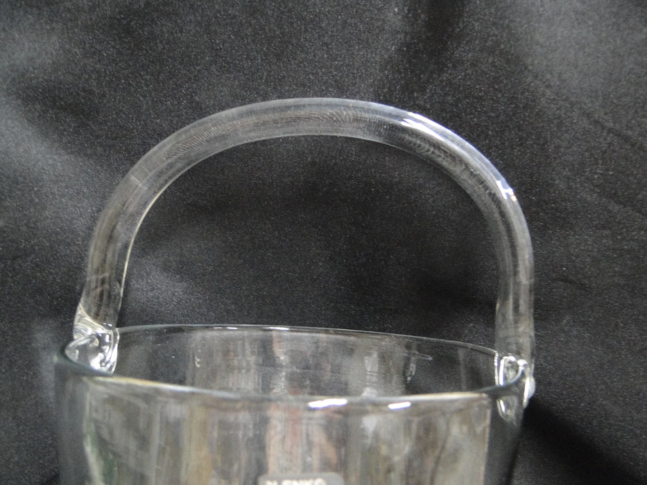 Blenko Clear, Smooth, Handmade: Bottle Chiller w/ Handle, 13 3/4" Tall