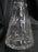 Clear w/ Cut Spinning Stars: Decanter & Stopper, 15 3/4" Tall -- CR#052