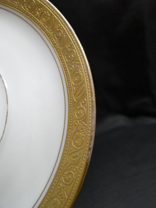 Pfeiffer & Lowenstein Antoinette, Encrusted Gold: Cup & Saucer Set, 1 7/8", Nick