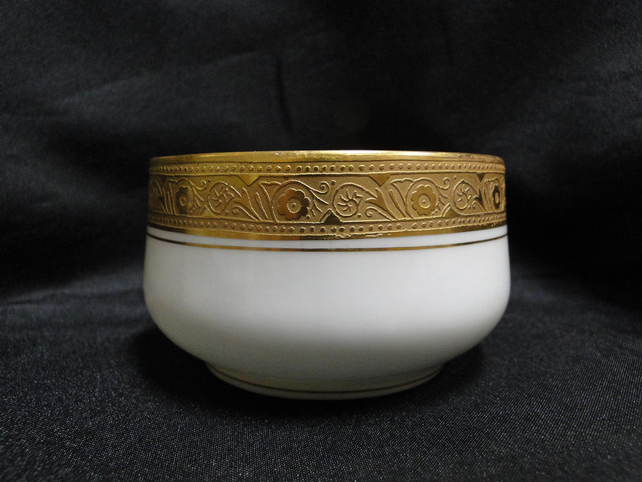 Pfeiffer & Lowenstein Antoinette, Encrusted Gold: Cup & Saucer Set, 1 7/8", Nick