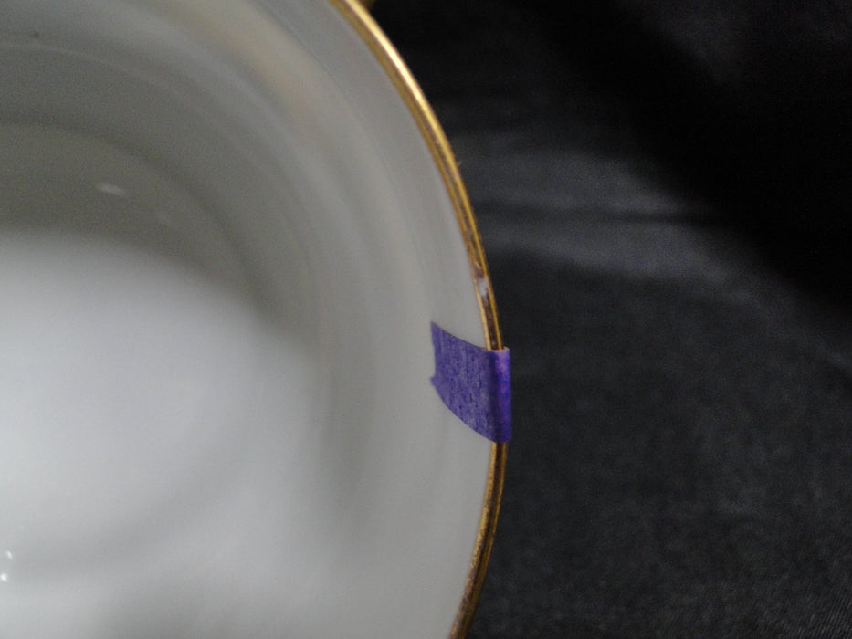 Pfeiffer & Lowenstein Antoinette, Encrusted Gold: Cup & Saucer Set, 1 7/8", Nick