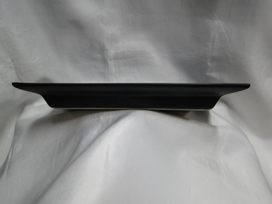Jars Tourron Gris Ecorce, Blue/Grey & Black: Rectangular Platter (s), 11 7/8"