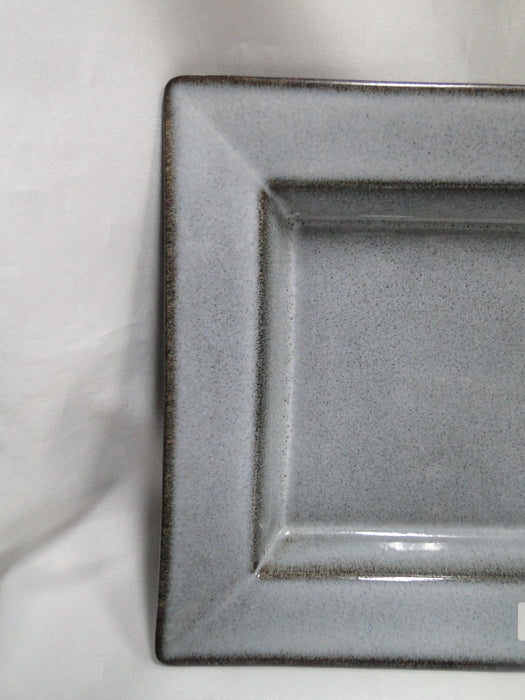 Jars Tourron Gris Ecorce, Blue/Grey & Black: Rectangular Platter (s), 11 7/8"