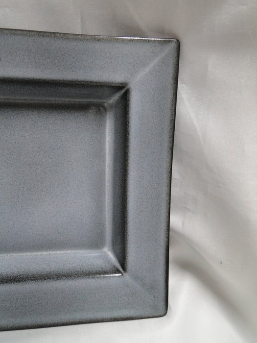 Jars Tourron Gris Ecorce, Blue/Grey & Black: Rectangular Platter (s), 11 7/8"
