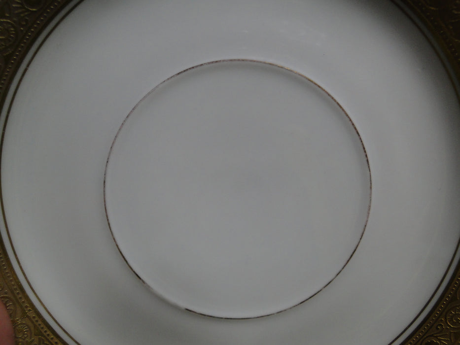 Pfeiffer & Lowenstein Antoinette, Encrusted Gold: 5 1/2" Saucer Only, No Cup