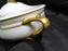 Rosenthal Botticelli Shape, Gold Leaves: Oval Serving Bowl & Lid & Handles