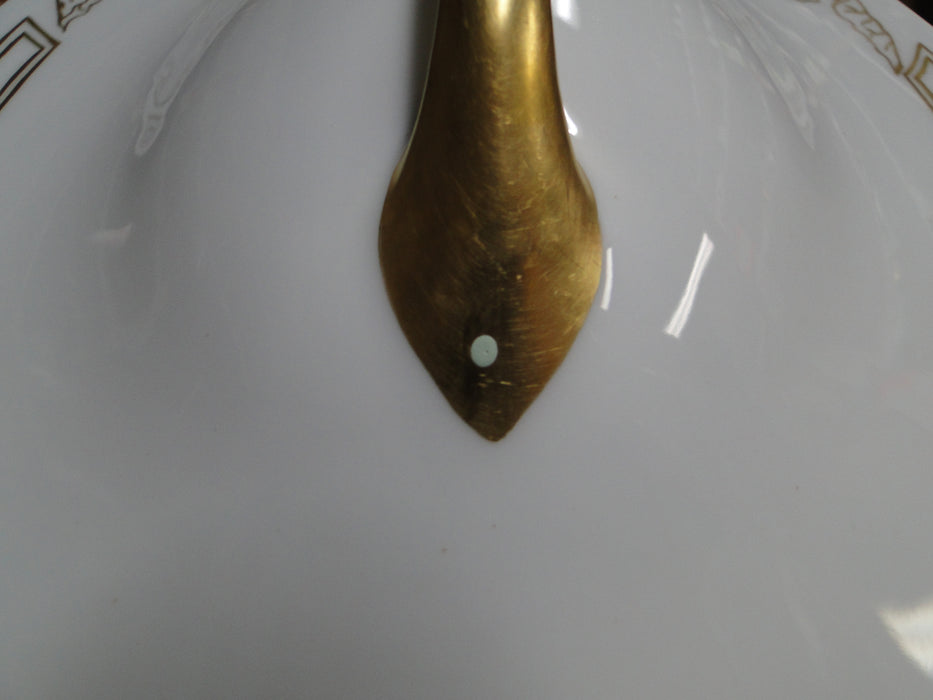 Rosenthal Botticelli Shape, Gold Leaves: Oval Serving Bowl & Lid & Handles