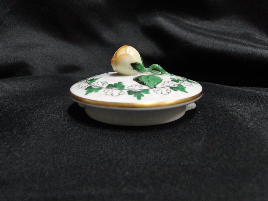 Herend Persil, Green Parsley: Teapot & Lid w/ Yellow Rose, 6 1/4" Tall