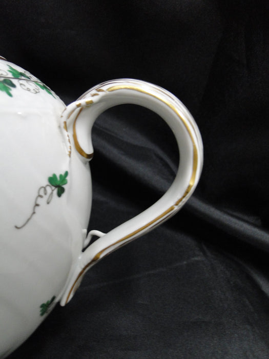 Herend Persil, Green Parsley: Teapot & Lid w/ Yellow Rose, 6 1/4" Tall