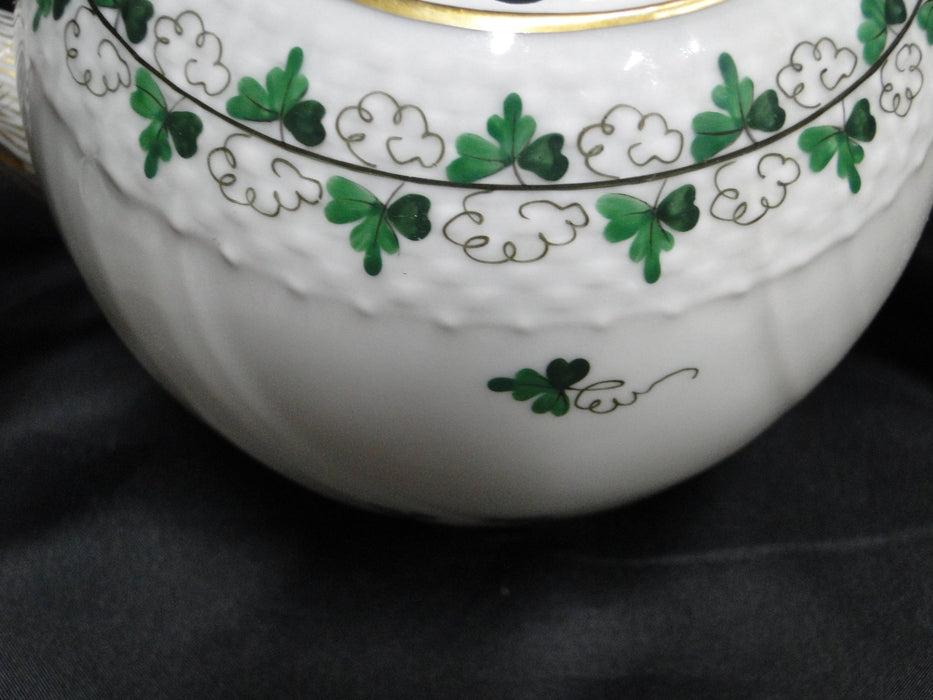 Herend Persil, Green Parsley: Teapot & Lid w/ Yellow Rose, 6 1/4" Tall