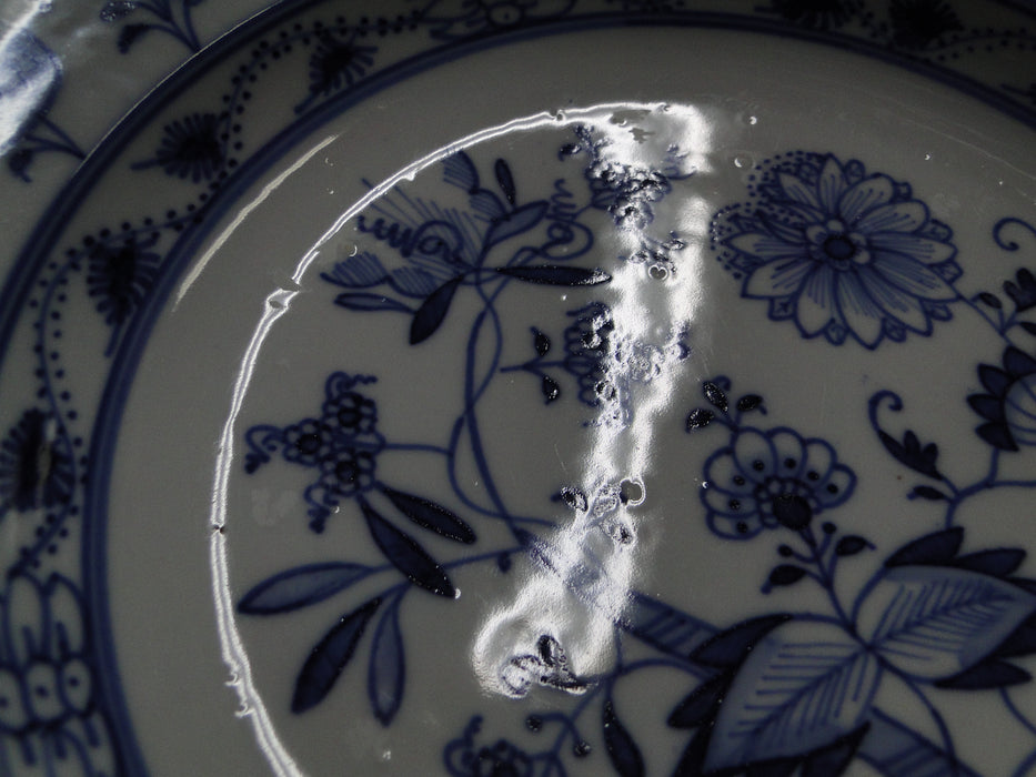 Teichert Meissen Blue Onion, Arrow Backstamp: Rim Soup Bowl (s), 9 3/4" As Is