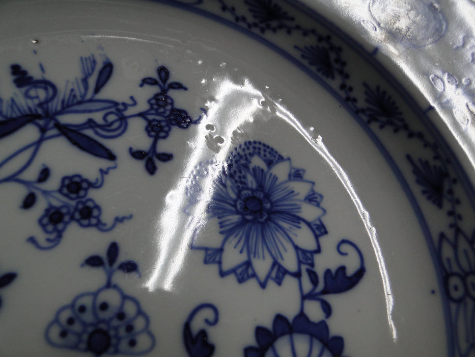 Teichert Meissen Blue Onion, Arrow Backstamp: Rim Soup Bowl (s), 9 3/4" As Is