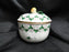 Herend Persil, Green Parsley: Sugar Bowl & Lid w/ Yellow Rose, 3 7/8"