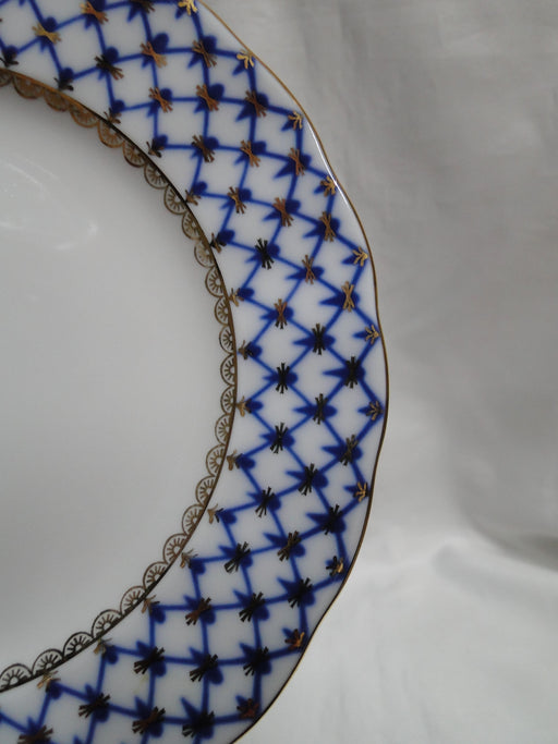 Lomonosov Cobalt Net, Russia, Blue & Gold: Dessert Plate (s), 7 1/8"