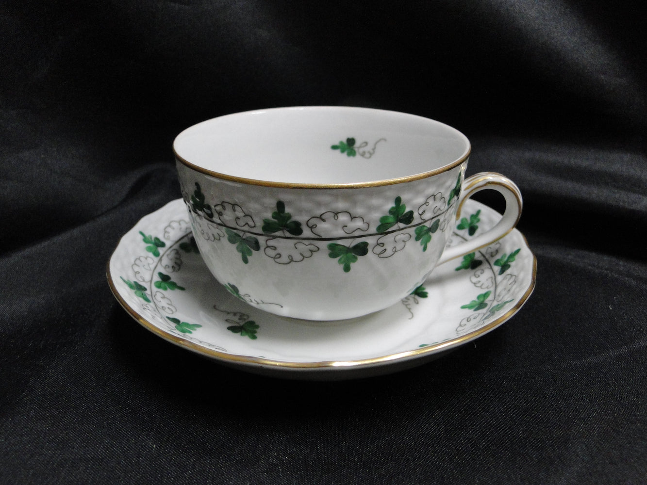 Herend Persil, Green Parsley: Cup & Saucer Set (s), 2 1/8"