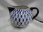 Lomonosov Cobalt Net, Russia, Blue & Gold: Creamer / Cream Pitcher, 3 1/2" Tall
