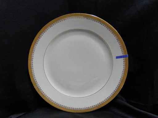 Royal Ivory Buckingham, Ivory w/ Gold Encrusted: Dinner Plate, 10", As Is