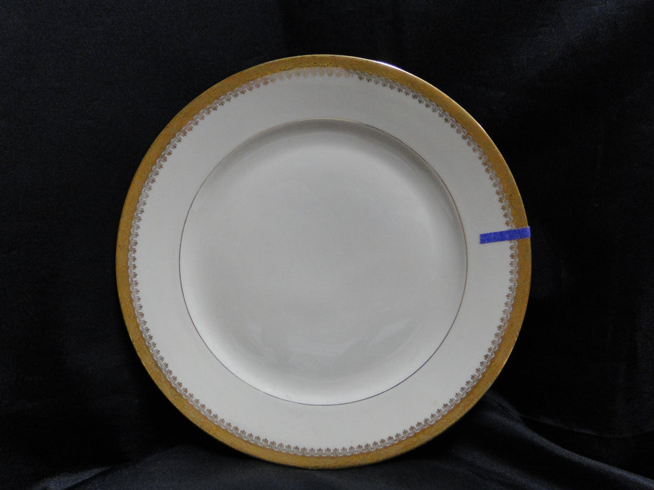Royal Ivory Buckingham, Ivory w/ Gold Encrusted: Dinner Plate, 10", As Is