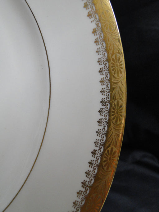 Royal Ivory Buckingham, Ivory w/ Gold Encrusted: Dinner Plate, 10", As Is