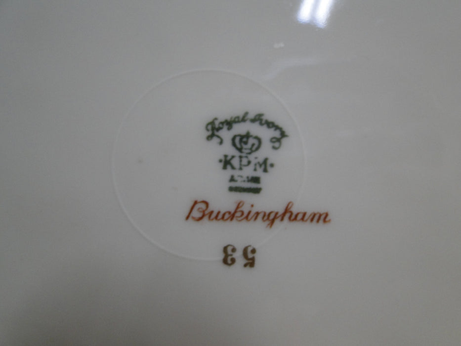 Royal Ivory Buckingham, Ivory w/ Gold Encrusted: Dinner Plate, 10", As Is