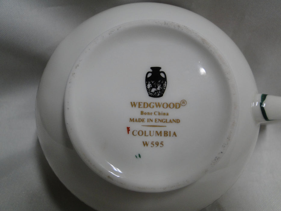 Wedgwood Columbia, White, Green Trim: Creamer, 2 3/8", Shape 146