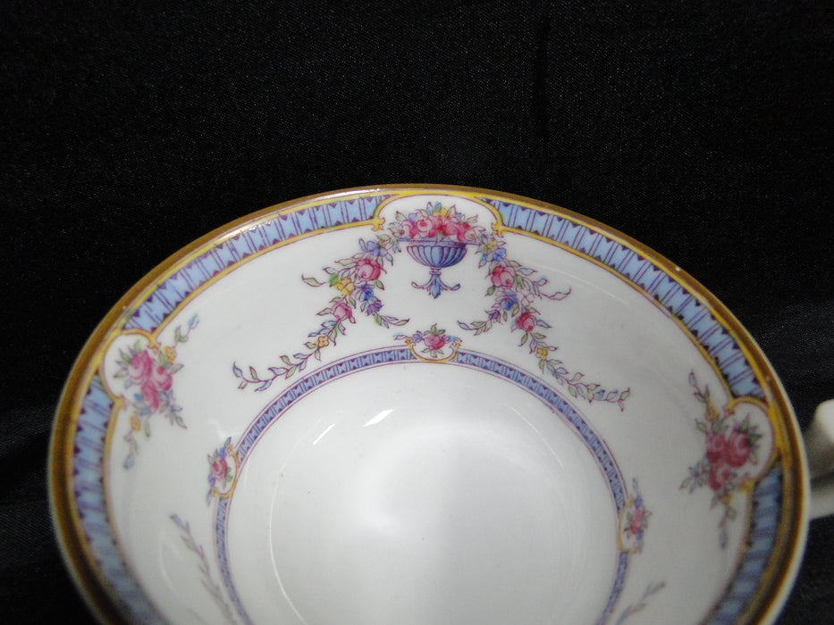 Royal Worcester Rosemary Sky Blue, White: 2 1/8" Cup Only, No Saucer, Crazing