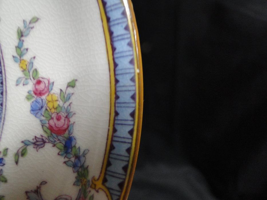 Royal Worcester Rosemary Sky Blue, White: 5 3/4" Saucer Only, No Cup, As Is