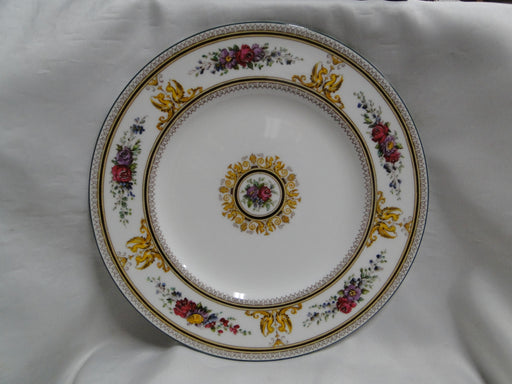 Wedgwood Columbia, White, Medallion, Green Trim: Dinner Plate (s), 10 1/2"