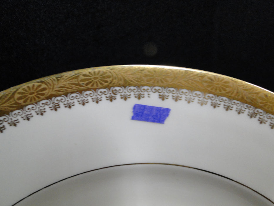 Royal Ivory Buckingham, Ivory w/ Gold Encrusted: Dinner Plate, 10", As Is