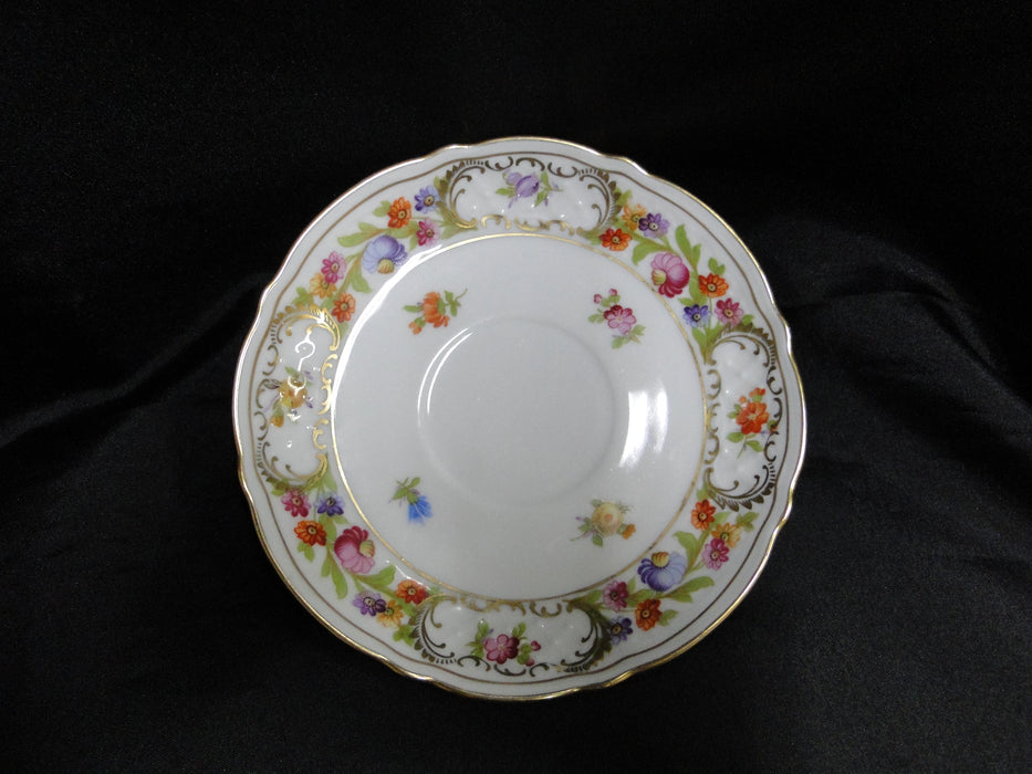 Schumann Empress Dresden Flowers: 5 3/4" Saucer Only, As Is