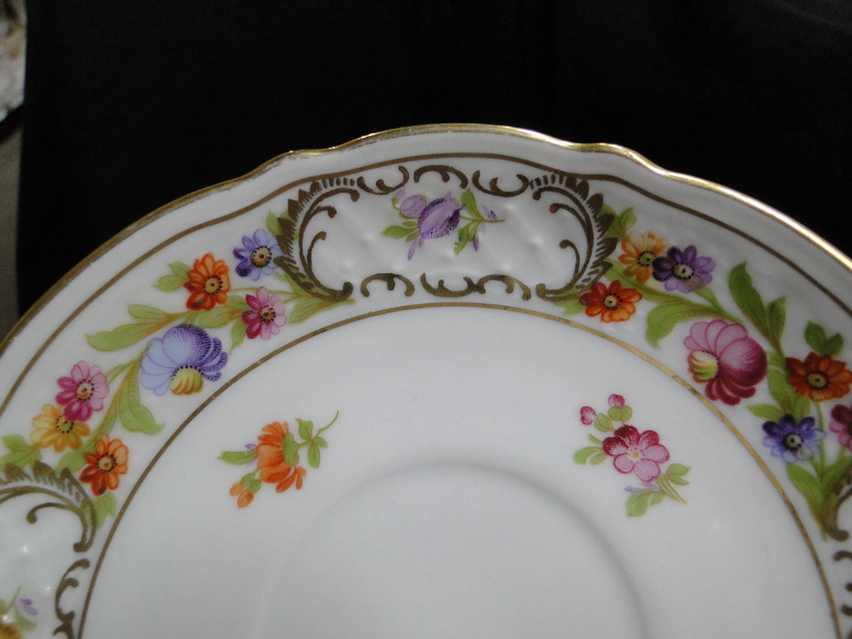 Schumann Empress Dresden Flowers: 5 3/4" Saucer Only, As Is