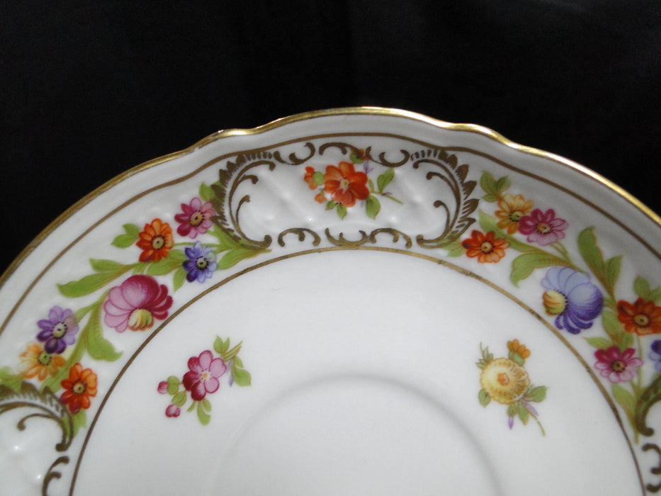 Schumann Empress Dresden Flowers: 5 3/4" Saucer Only, As Is