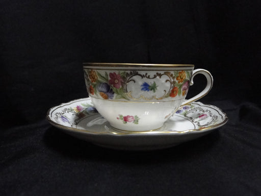 Schumann Dresden, Multicolored Flowers: Cup & Saucer Set (s), Wear