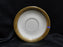 Pickard / Heinrich Pic76, Encrusted Gold Roses & Leaves: 6" Saucer Only, Flaw