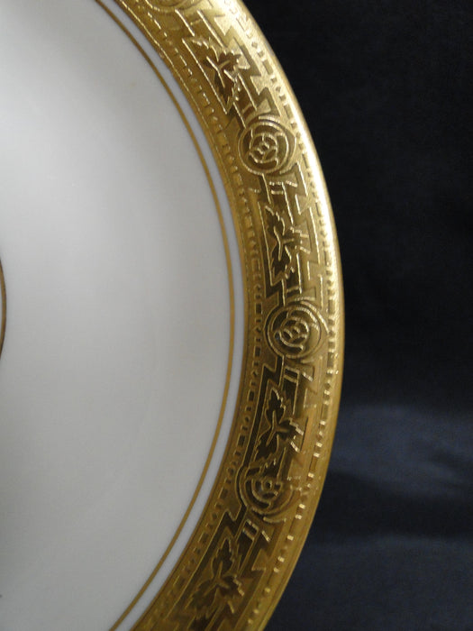 Pickard / Heinrich Pic76, Encrusted Gold Roses & Leaves: 6" Saucer Only, Flaw