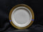 Pickard / Heinrich Pic76, Encrusted Gold Roses&Leaves: Bread Plate, 6 3/8" As Is