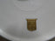 Pickard / Heinrich Pic76, Encrusted Gold Roses&Leaves: Bread Plate, 6 3/8" As Is