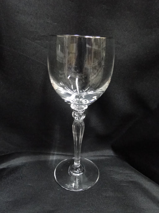 Waterford Crystal Carleton Platinum: Water or Wine Goblet (s), 8 1/2" Tall