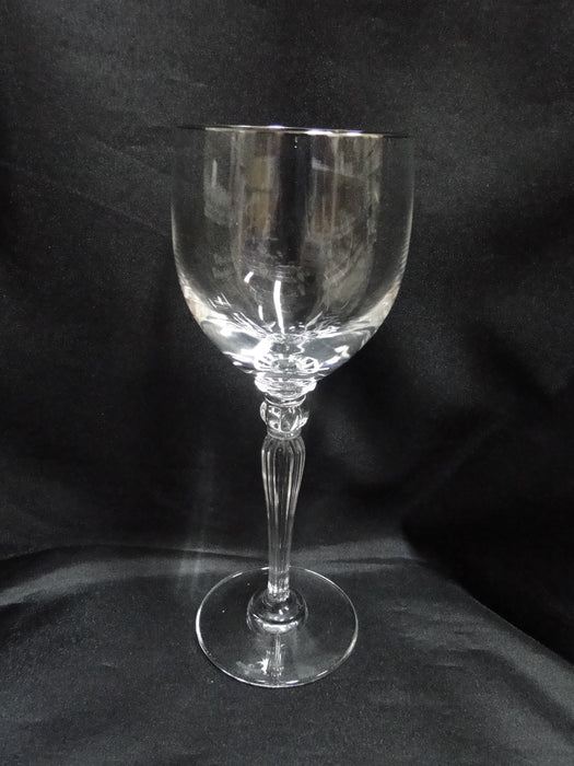 Waterford Crystal Carleton Platinum: Water or Wine Goblet (s), 8 1/2" Tall